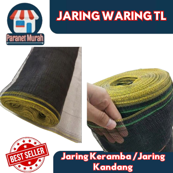 Jaring Waring TL  JARING KERAMBA IKAN  JARING KANDANG HEWAN LEBAR 1.2 Meter PANJANG 50 Meter