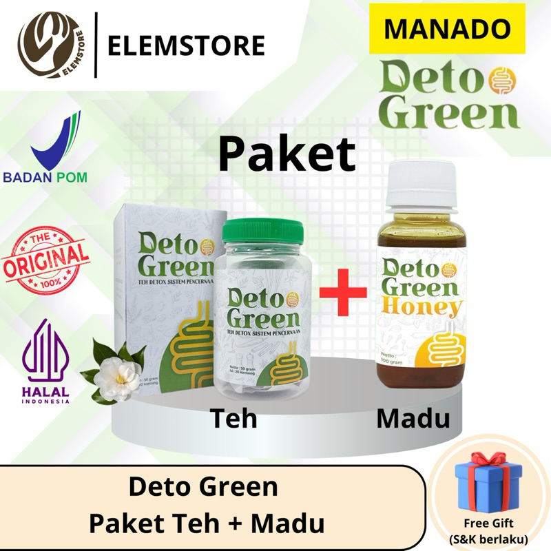 

Manado - Paket Detogreen Teh + Madu 100% Original