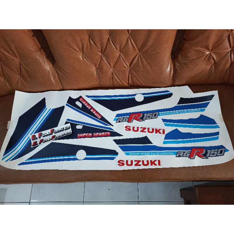 Sticker body suzuki RGR Sprinter putih copy original bahan max decal kualitas juara