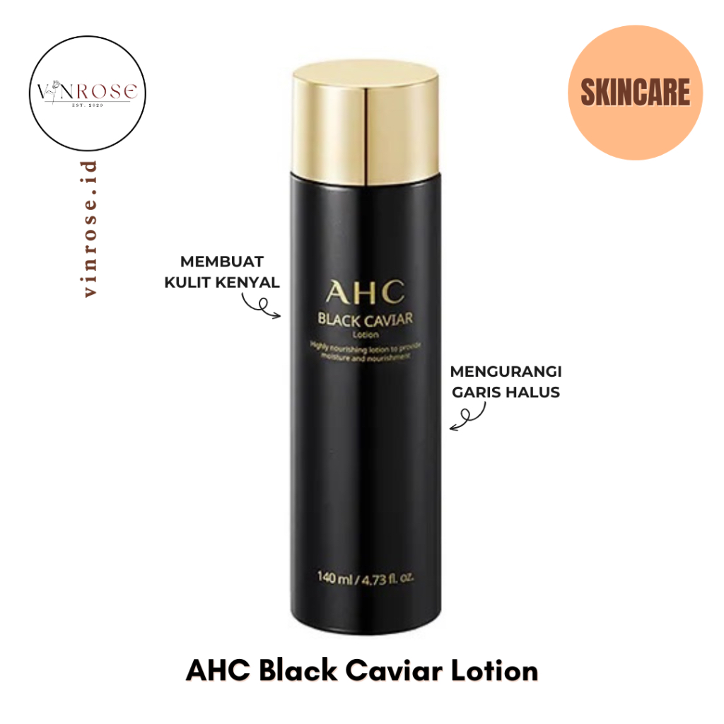 AHC Black Caviar Lotion Korea Skincare Pelembab Wajah