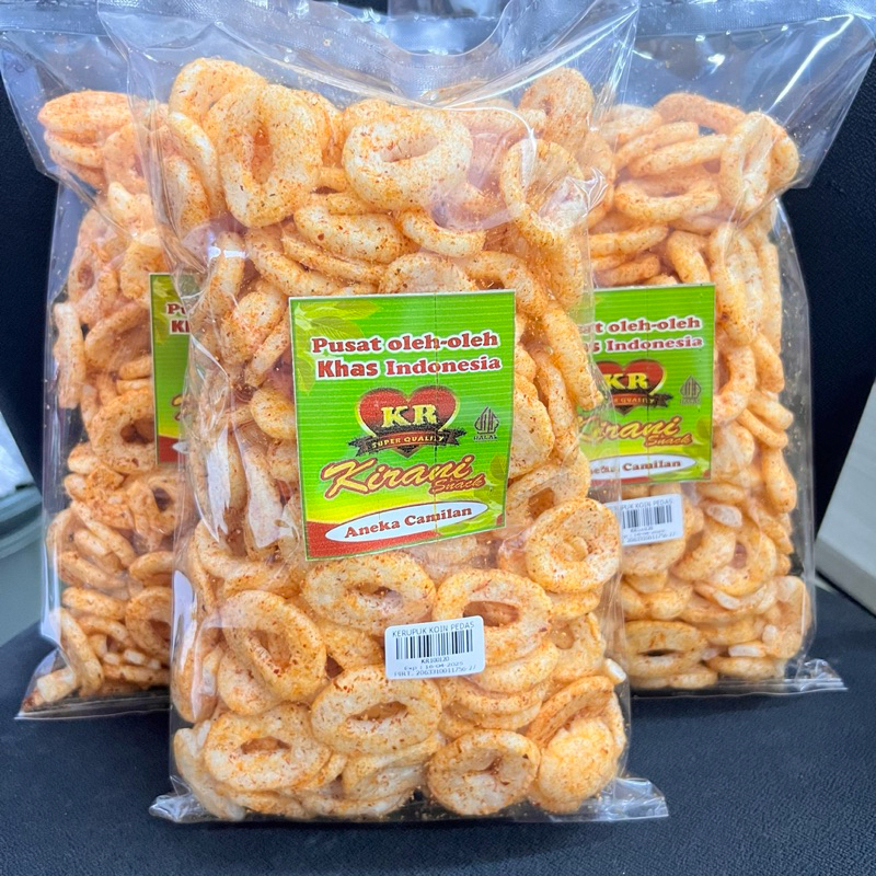 

KERUPUK KOIN / RING EXTRA PEDAS SUPER ENAK DAN MANTAP