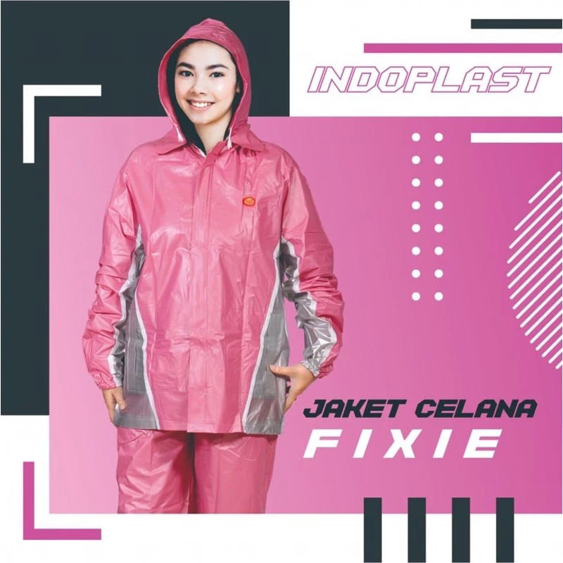 Jas Hujan Dewasa / Jas Hujan Jaket Celana Wanita / Jas Hujan Fixie
