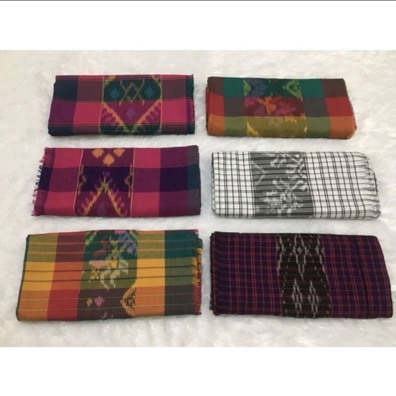 Kamen Endek Motif Kotak / Kamen Endek Kotak Tumpal