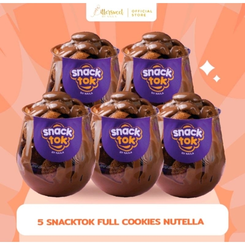 

BITTERSWEET BY NAJLA - SNACKTOCK FULL COOKIES 5 NUTELLA READY STOCK