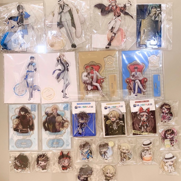 Kejar Obral  Luxiem Acrylic Stand NIJISANJI EN Vox Akuma Luca Kaneshiro Shu Yamino Mysta Rias Ike Ev