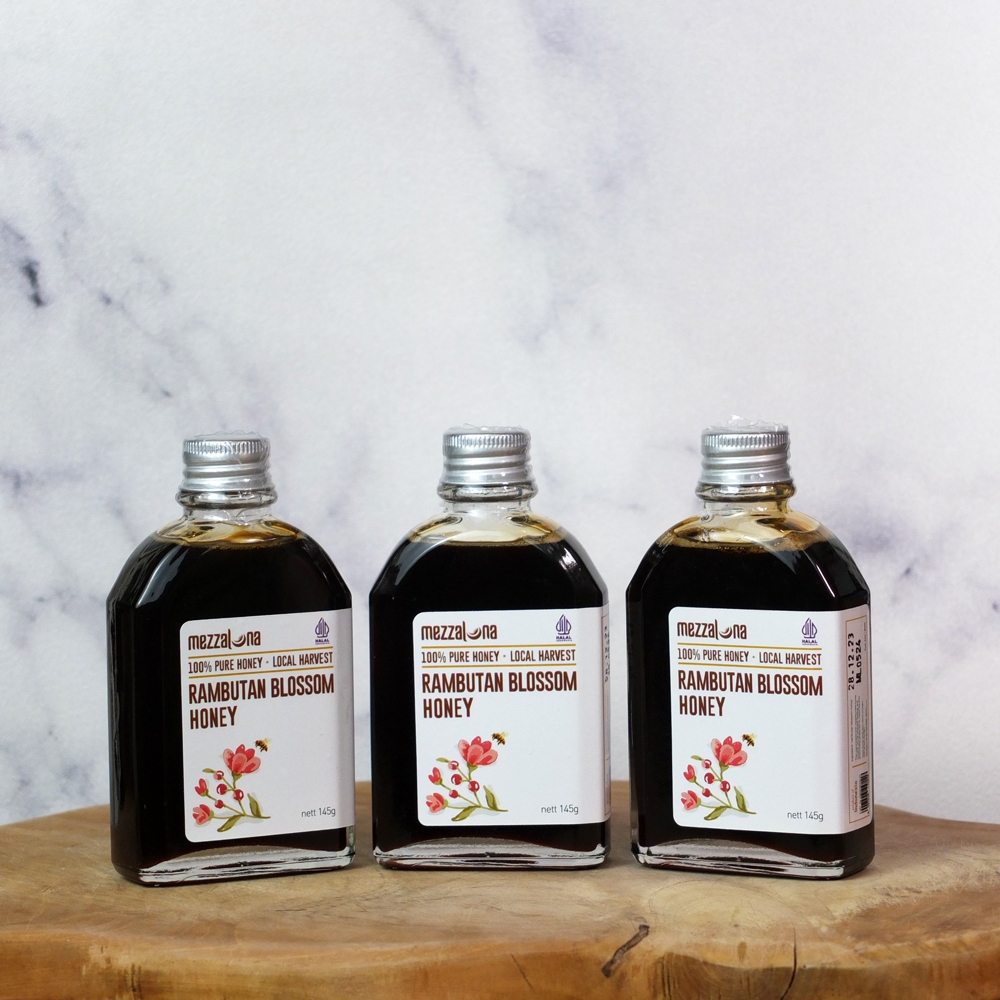 

Mezzaluna Raw Rambutan Blossom Honey 145gr Madu Rambutan Murni