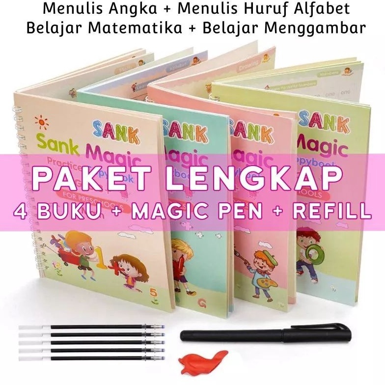 

BUKU SANK MAGIC SANK MAGIC BOOK 1 SET ISI 4 BUKU PULPEN Berkualitas