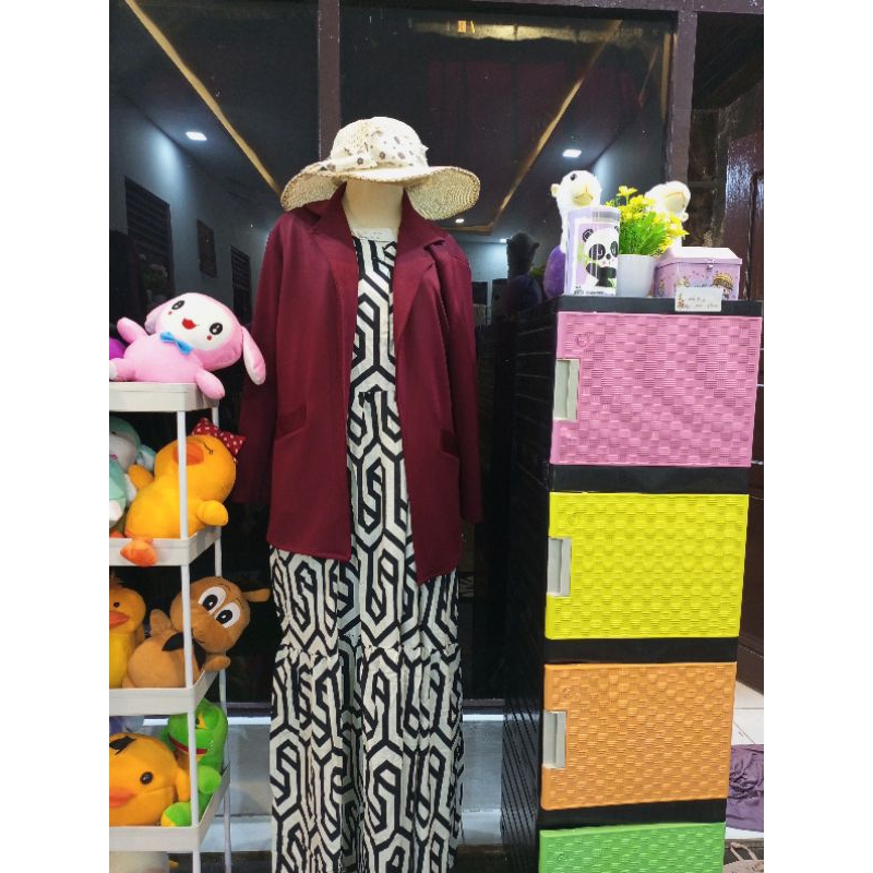 DRESS INNER TANPA LENGAN POLO LINEN