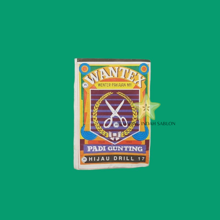Wantex Hijau Drill BLIMBING INDAH SABLON MALANG Best Quality Wenter Padi Gunting Pewarna Textil Tie 