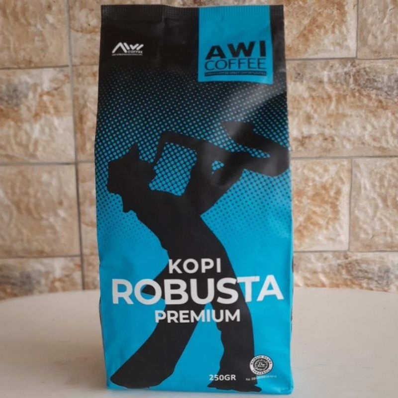 

Biji/Bubuk Kopi Robusta Premium/AWI Coffee 250 gr