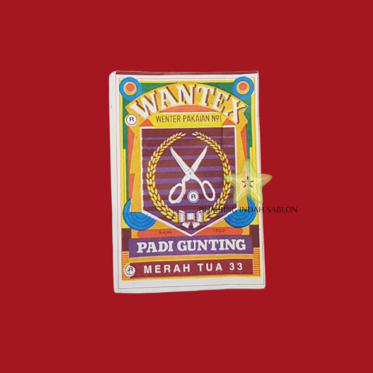 Wantex Merah Tua BLIMBING INDAH SABLON MALANG Best Quality Wenter Padi Gunting Pewarna Textil Tie Dy