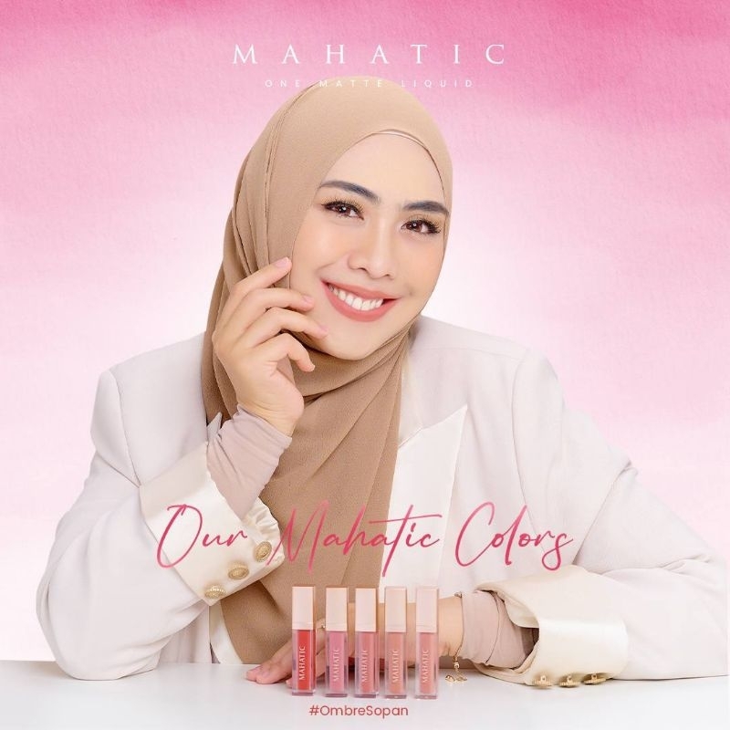 Mahatic Lipmatte by Ustadzah Oki Setiana Dewi - Tahan Lama - Lipstik Lembut di Bibir - Aman BPOM