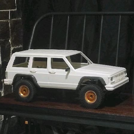 Team Raffee Cherokee XJ Hard Plastic Body Kit 313mm untuk Axial SCX10 II, SCX10.