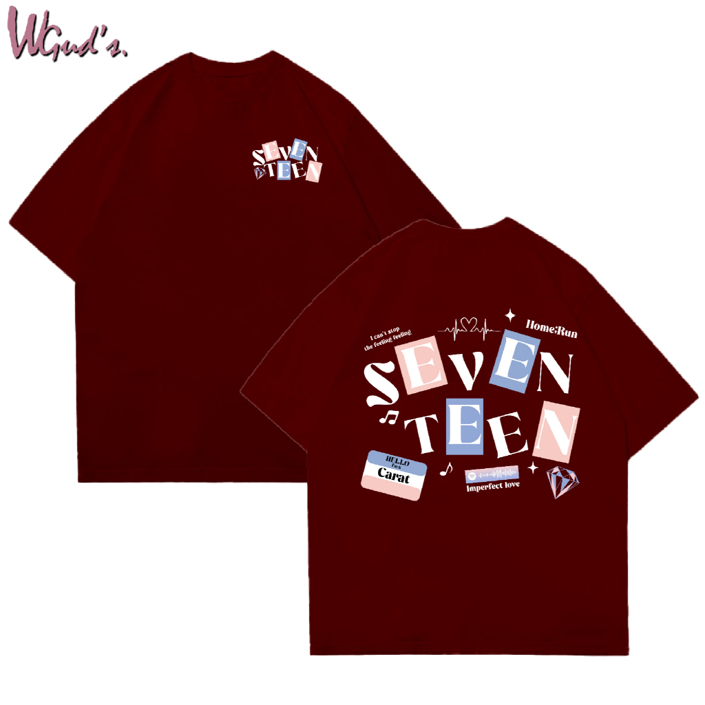 WGUD'S Cotton Combed 30S T-shirt IMPERFECT LOVE SVT [sablon DTF] Unisex Pria & Wanita *PREMIUM QUALITY*-MAROON