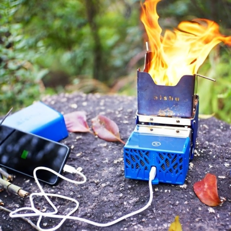 Mini Genset Generator Luar Kota untuk ponsel / Dinamo & Powerbank / Pembangkit Listrik Berbahan Baka
