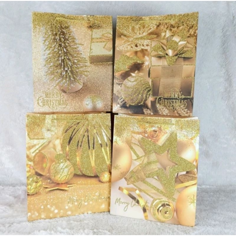 

Goodie Bag Glitter Merry Christmas Large