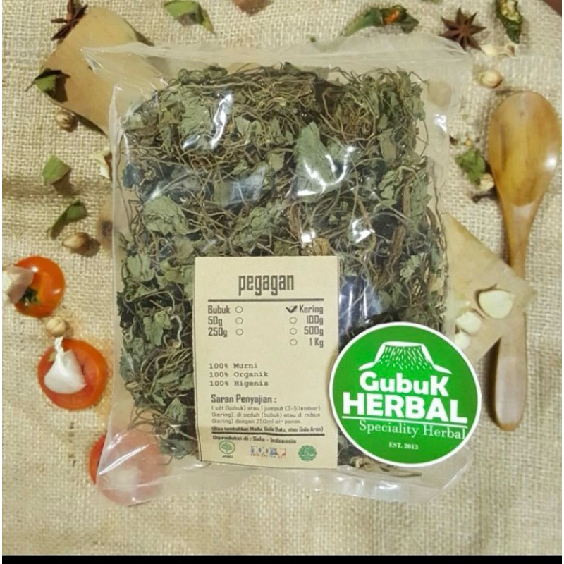 

PEGAGAN KERING 100 GRAM - Centella Asiatica - MURNI - JSR - REMPAH - PREMIUM QUALITY