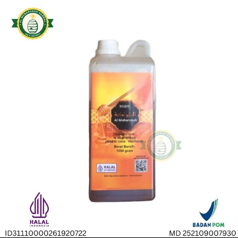 

Madu Al Mubarokah kemasan 1KG (1200gr)