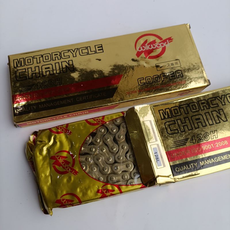 rantai wilwood 428H ukuran 112,128,140