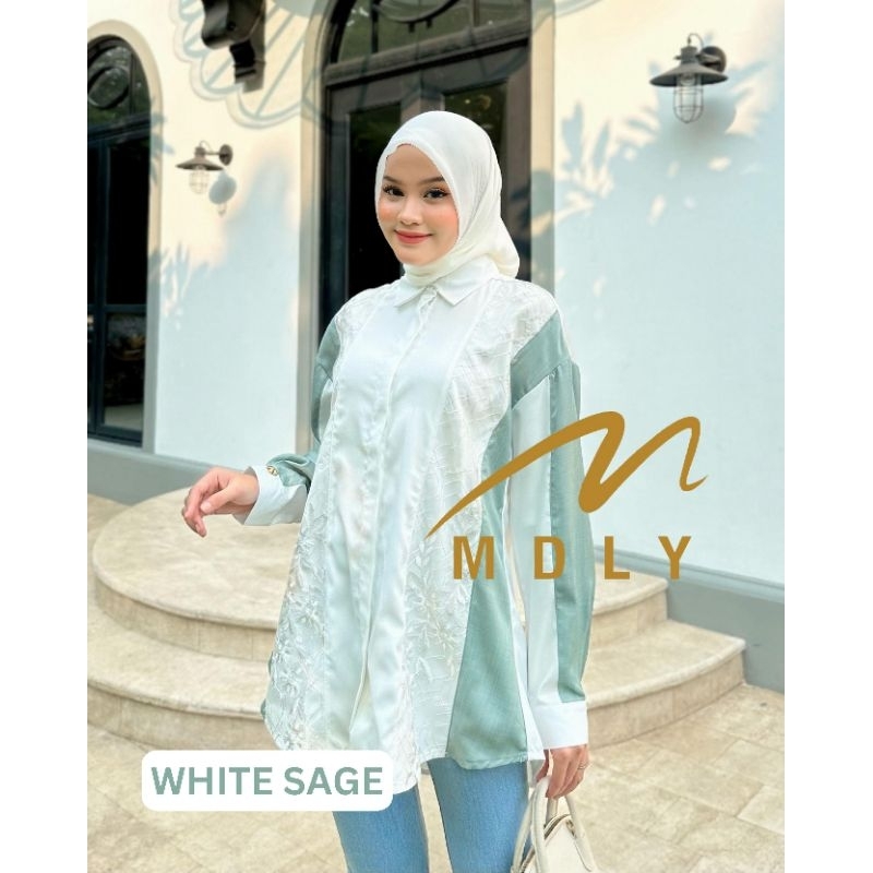 renatha shirt by mdly gold original /kemeja mdly