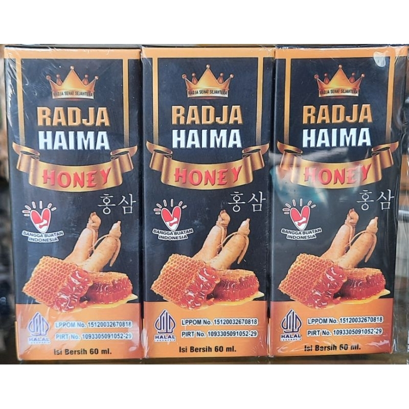 

radja haima honey ( per 1 kotak @ 60 ml )