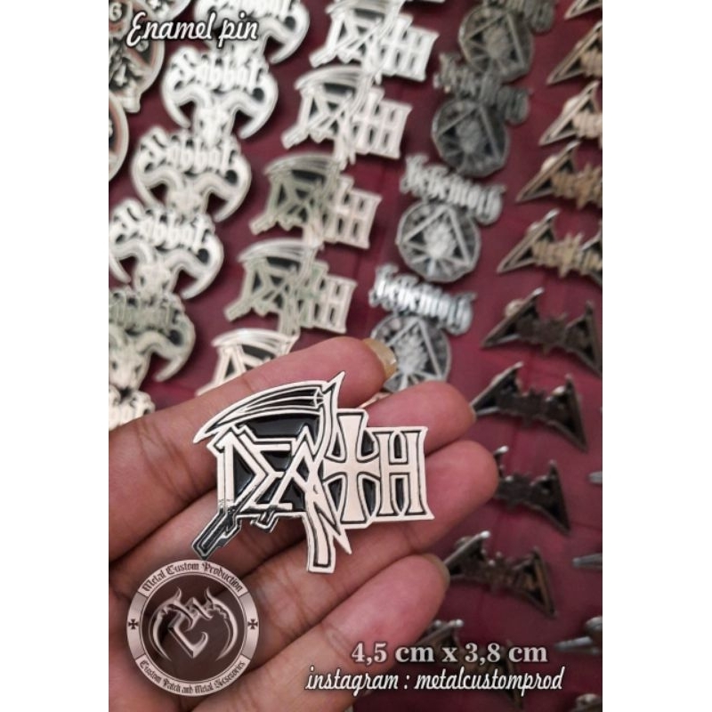 Enamel Pin Badge Metal Death / Pin Badge / Pin Metal / Enamel Pin Besi Cor / Enamel Pin Besi / Emble