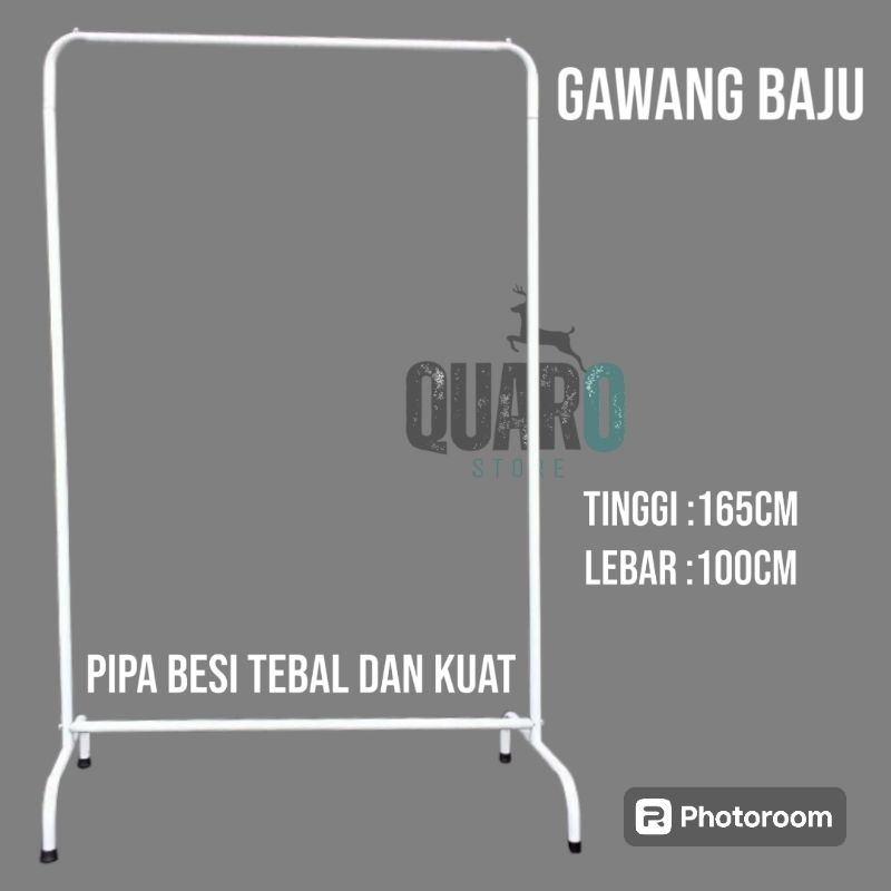 Gawang baju/Stand baju/Gawang jemuran 1m