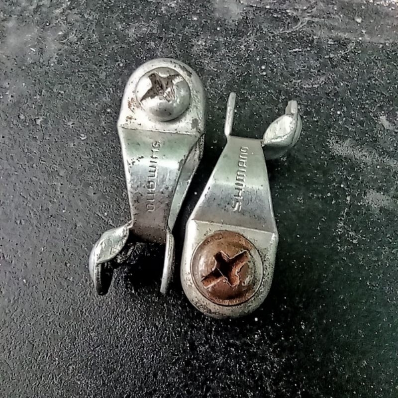 2buah Klem Stopper Jalur Kabel RD Sepeda Balap Jadul SHIMANO
