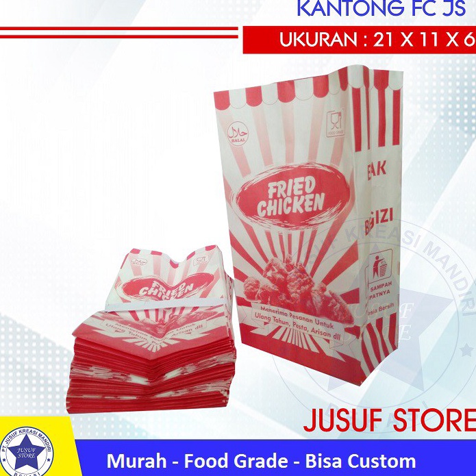 

Kantong paperbag fried chicken isi 25 pcs