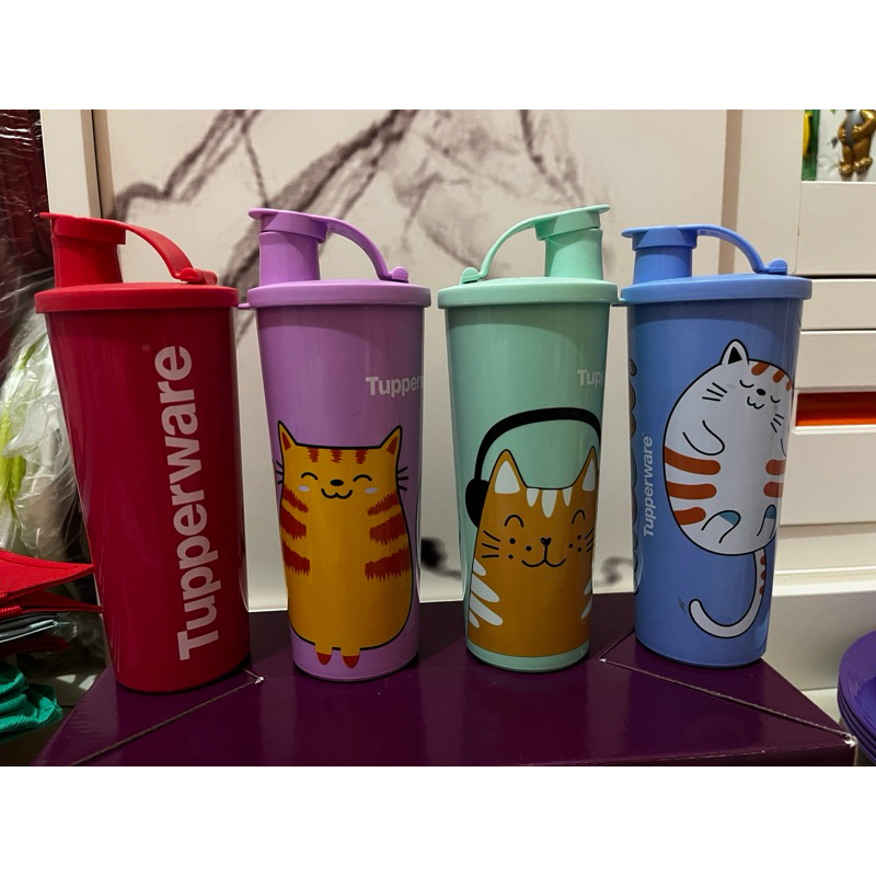 gelas giant tumbler tutup plif 470ml ori tupperware