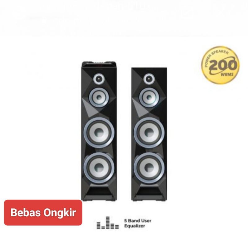 POLYTRON PAS 8BF22 Super Bass Speaker Aktif Active 8 inch