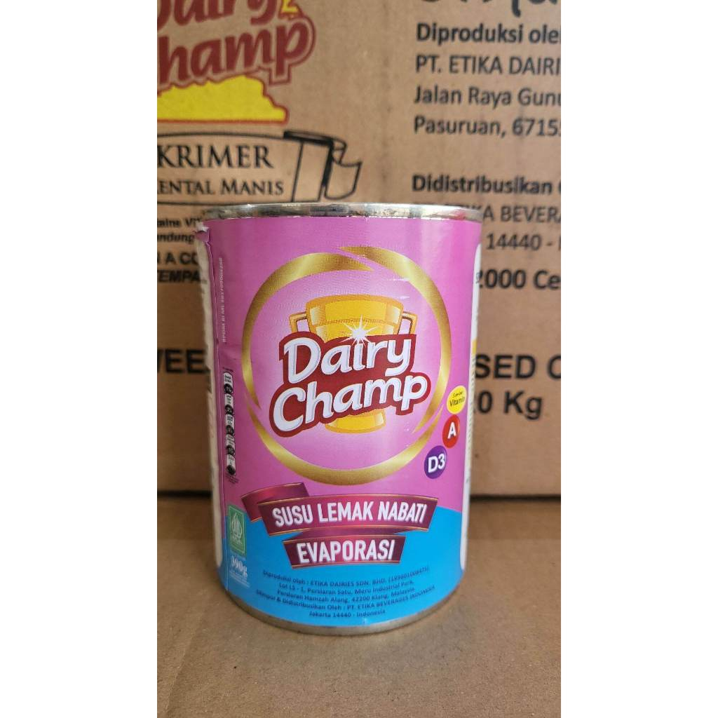 

Dairy Champ Susu Evaporasi Kaleng 390gr