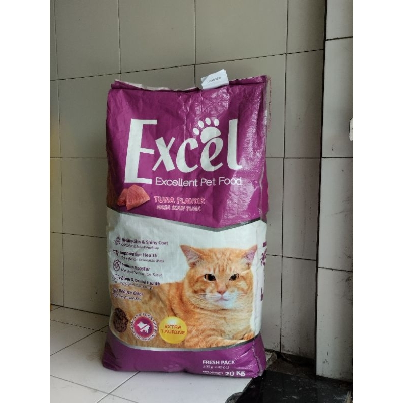 1 SAK ZAK 20kg Excel pakan kucing ungu pink orange japfa 1 Karung Cat Food Dry Food Comfeed Japfa