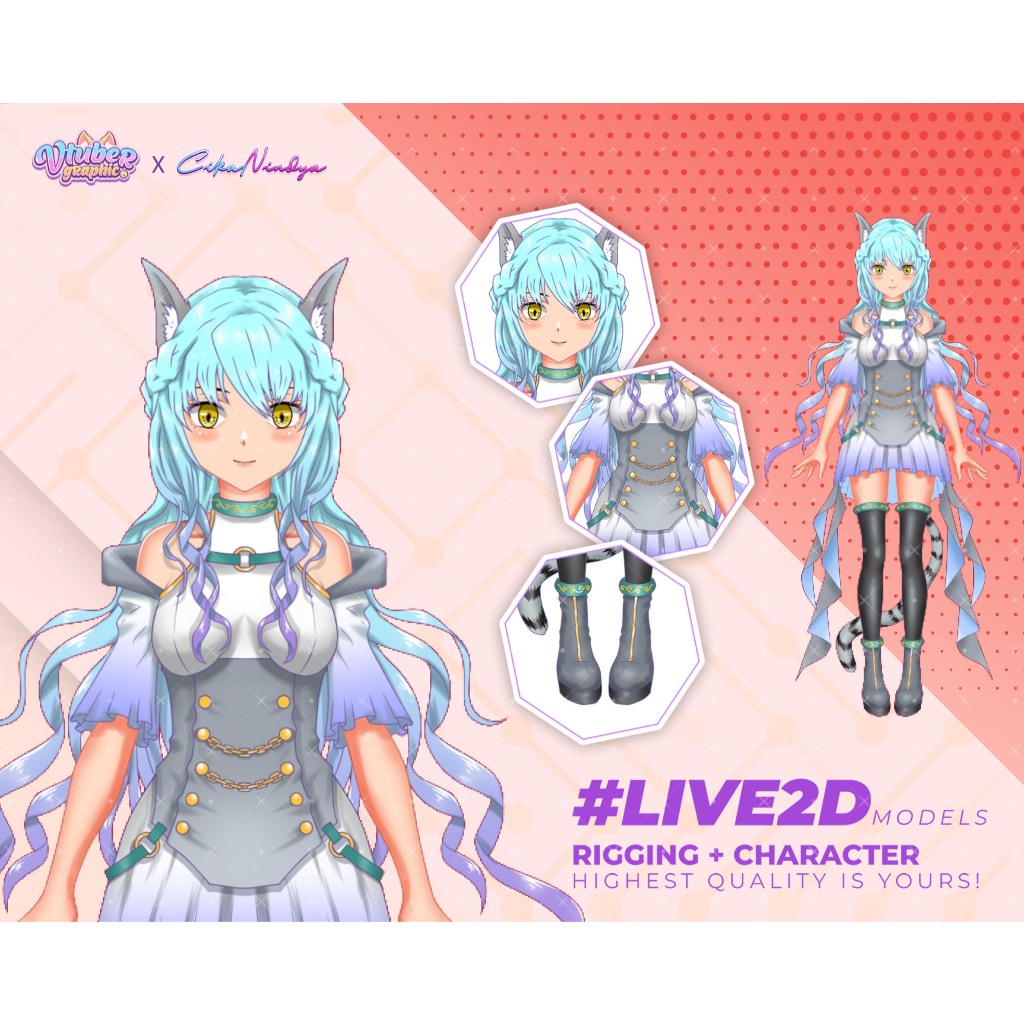 VTuber Live2D Model: Solusi untuk Streaming Profesional, Model Live2D Berkualitas, Desain Karakter V