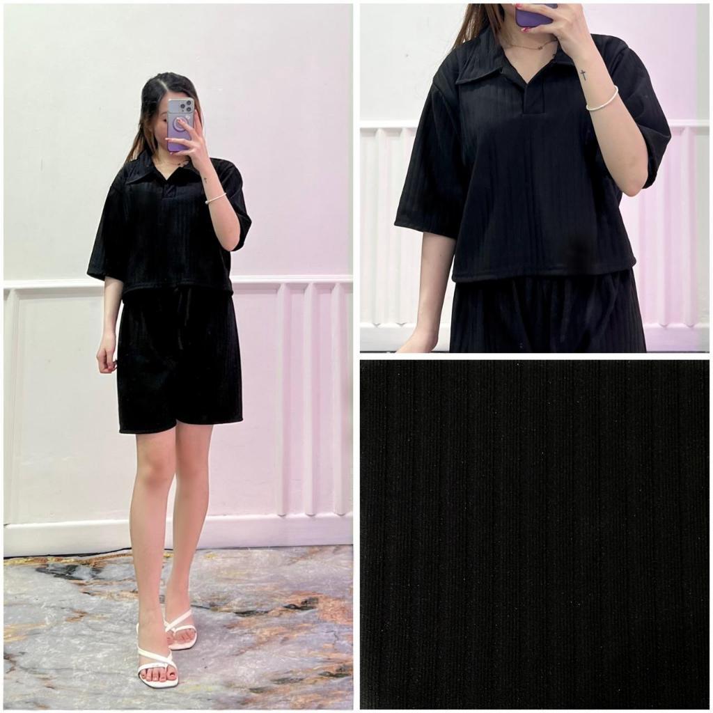 ZETERINDO - BAJU WANITA NA /  SET UENA / SETELAN WANITA LENGAN PENDEK + CELANA PENDEK / OUTFIT REMAJ