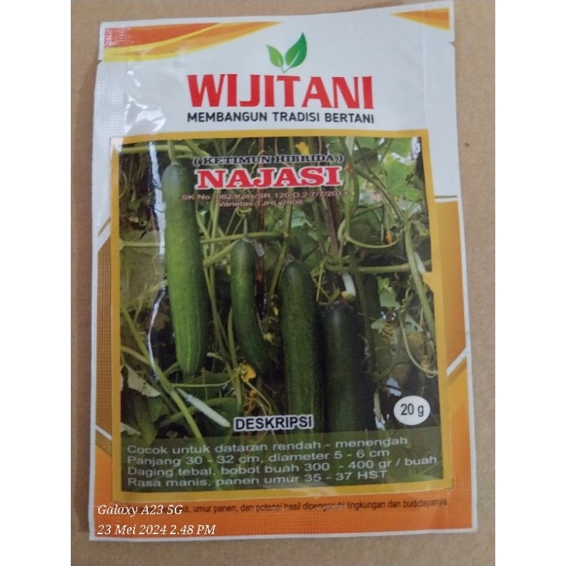 Timun Najasi isi 20 gram wijitani