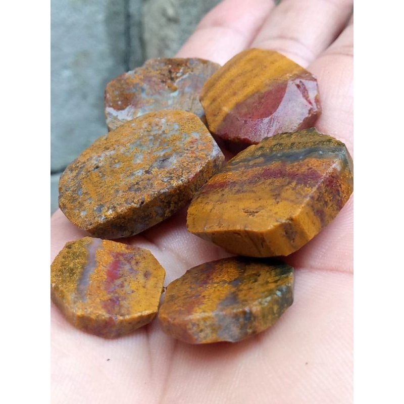 Bahan Batu Akik Garut Rande Merah Paket Borongan