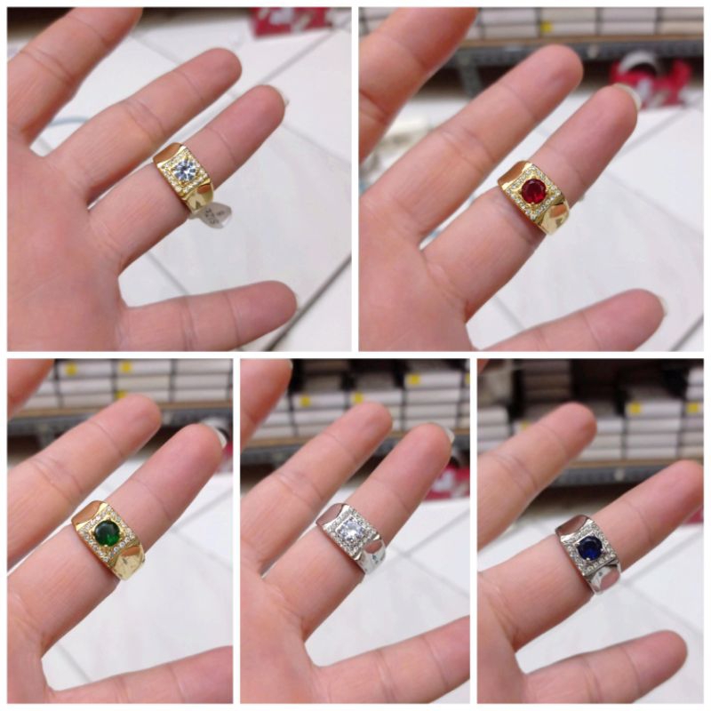 cincin pria cincin batu permata cincin titanium