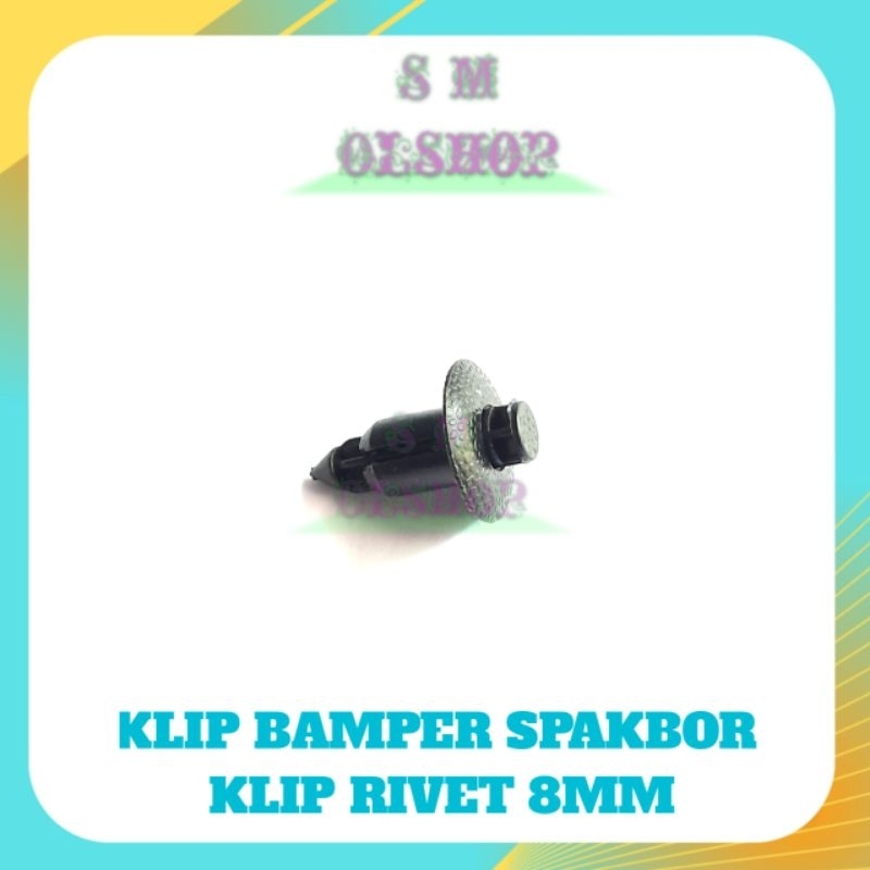 30 PCS KLIP RIVET JUMBO 8MM KLIP PLASTIK BESAR UNTUK MOTOR MOBIL KLIP PENGAIT DASHBOARD BAUT PLASTIK
