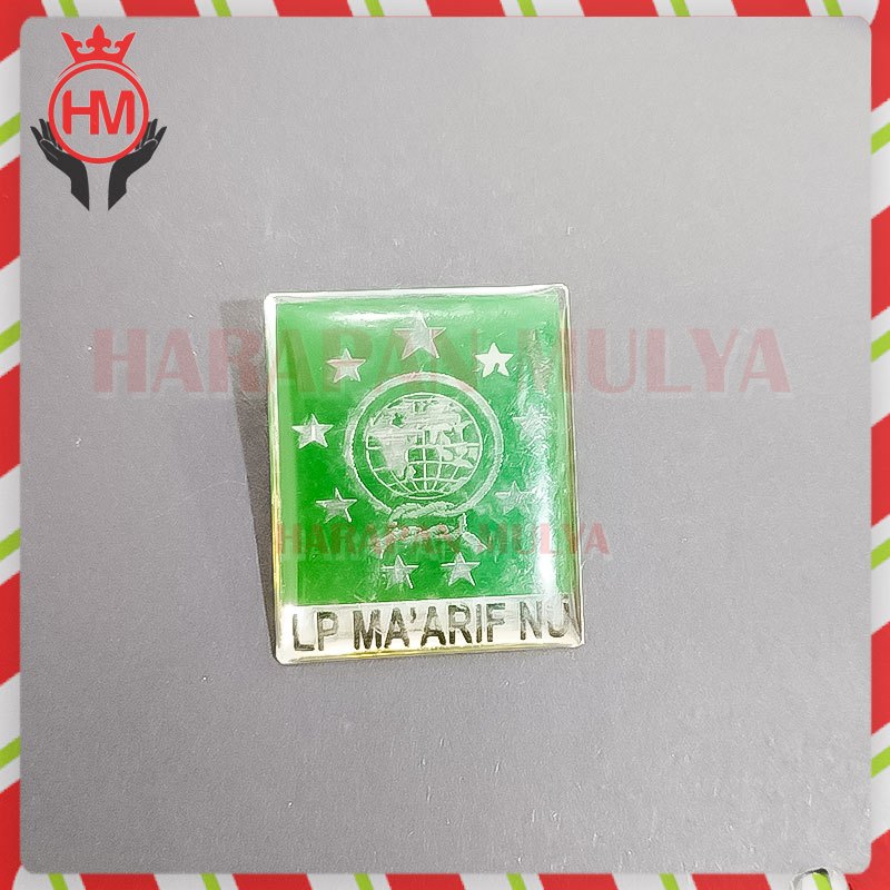 Bros NU Murah Pin Logo Sekolah Ma Arif - Pin Logo LP Ma’arif NU Model Kotak Pin - Harapan Mulya