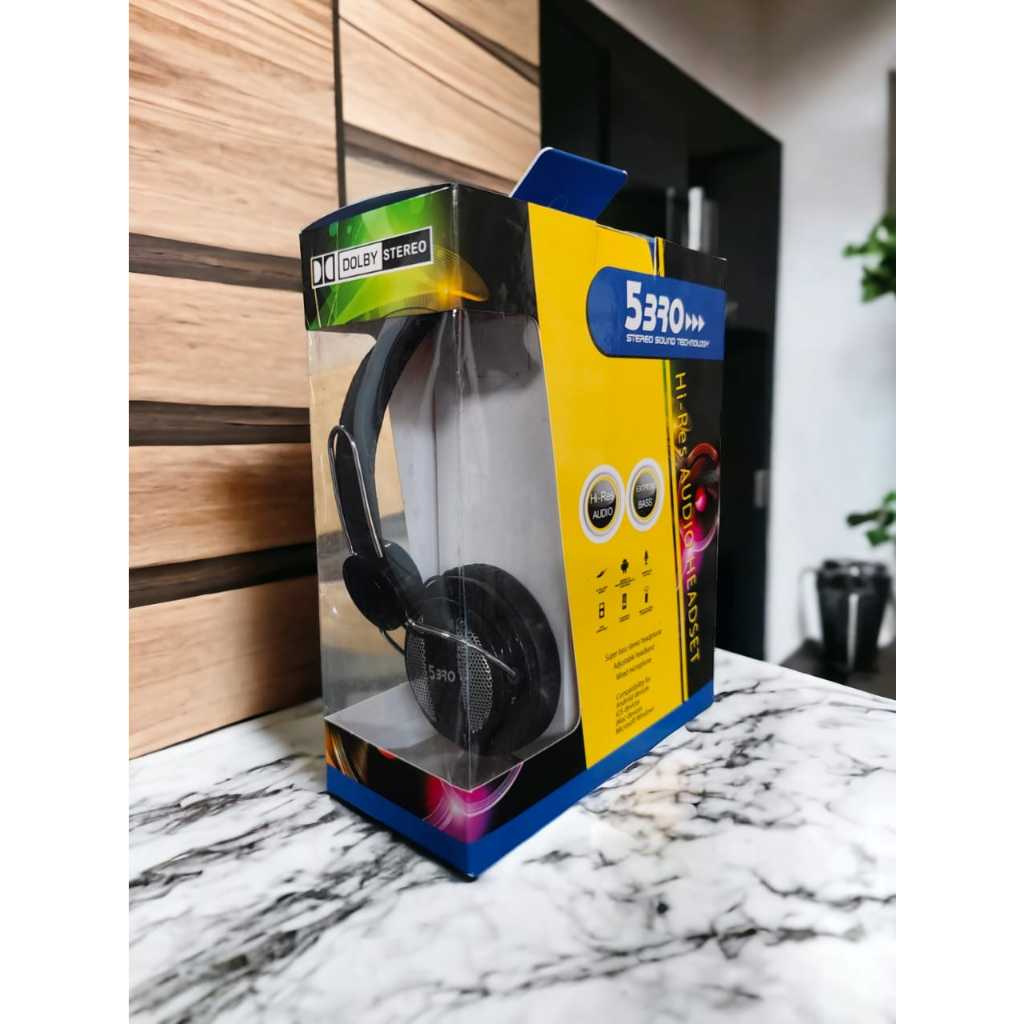 HF HEADSET HEADPHONE DJ 5BRO BISA GAMING + MIC