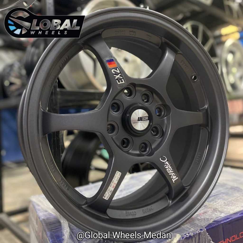 Velg Mobil SSR Type C Ring 15 Gun Metal Pcd4x100-114,3 Bestfor Avanza,Xenia,Brio