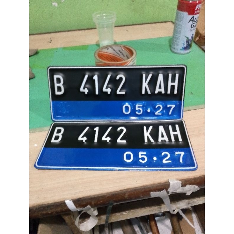 plat nomor sepeda motor listrik