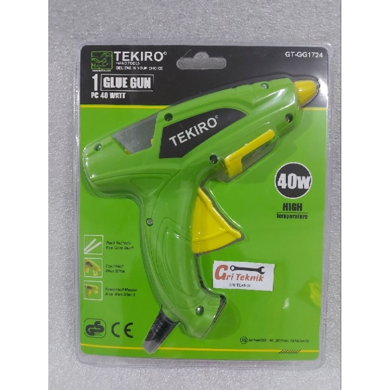 

GT-GG1724 !!! GLUE GUN TEKIRO 40 WATT PAKAI LEM LILIN BESAR 11 MM