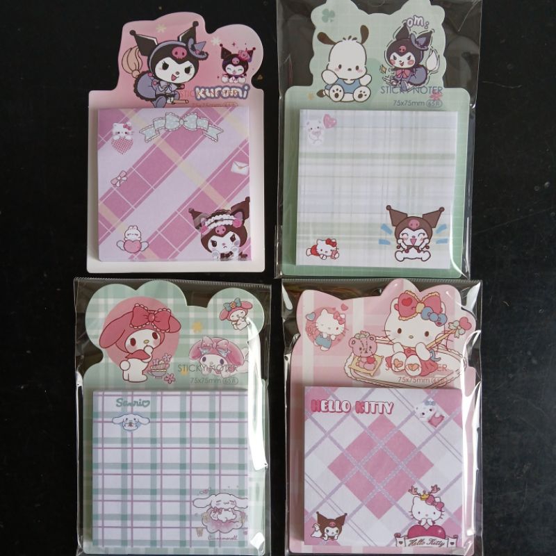 

sticky note sanrio 1 pcs 65 lembar 8cm