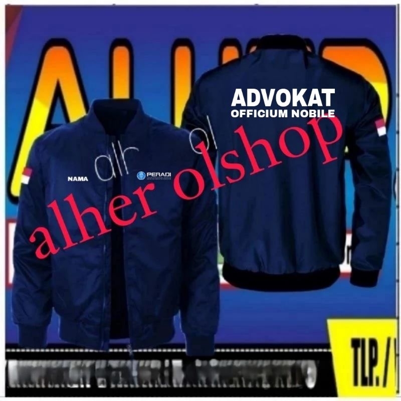 Jaket bomber Peradi full bordir jaket bomber persatuan advokat Indonesia jaket Peradi jaket bomber
