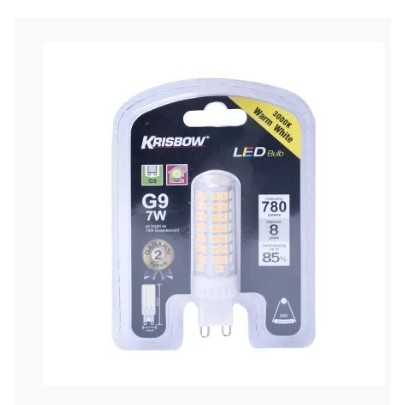 Krisbow Bohlam Led 7 Watt Warm White/Cool Daylight G9