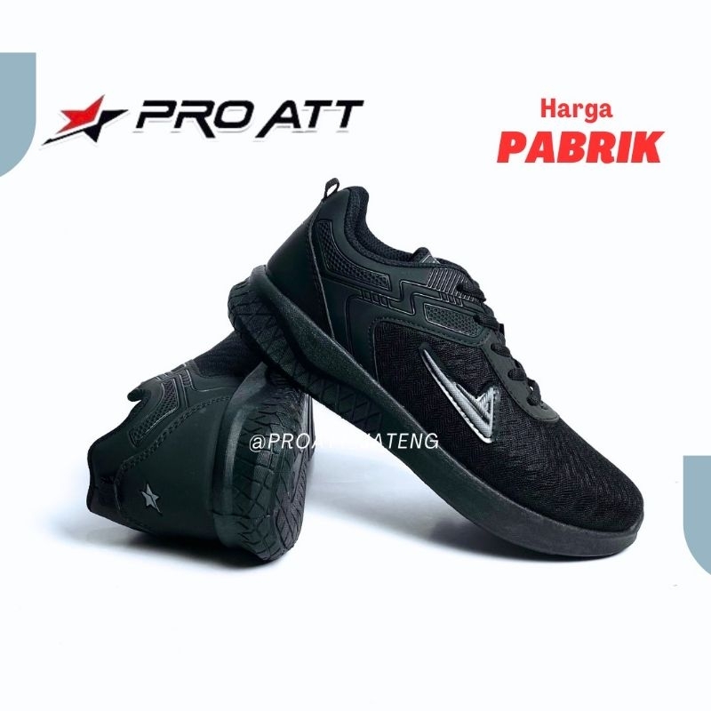 SEPATU ANAK SEKOLAH PRO ATT PA 700 HITAM/HITAM PEREMPUAN  LAKI LAKI MURAH AWET ORIGINAL