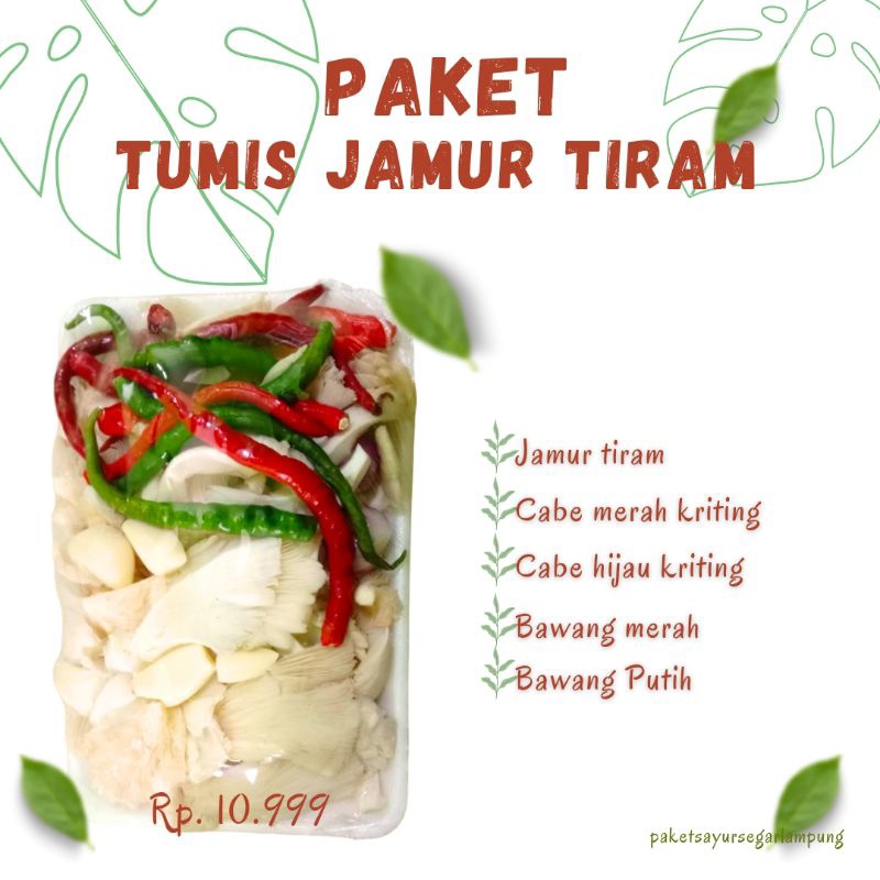 

(paket sayur) paket tumis jamur tiram