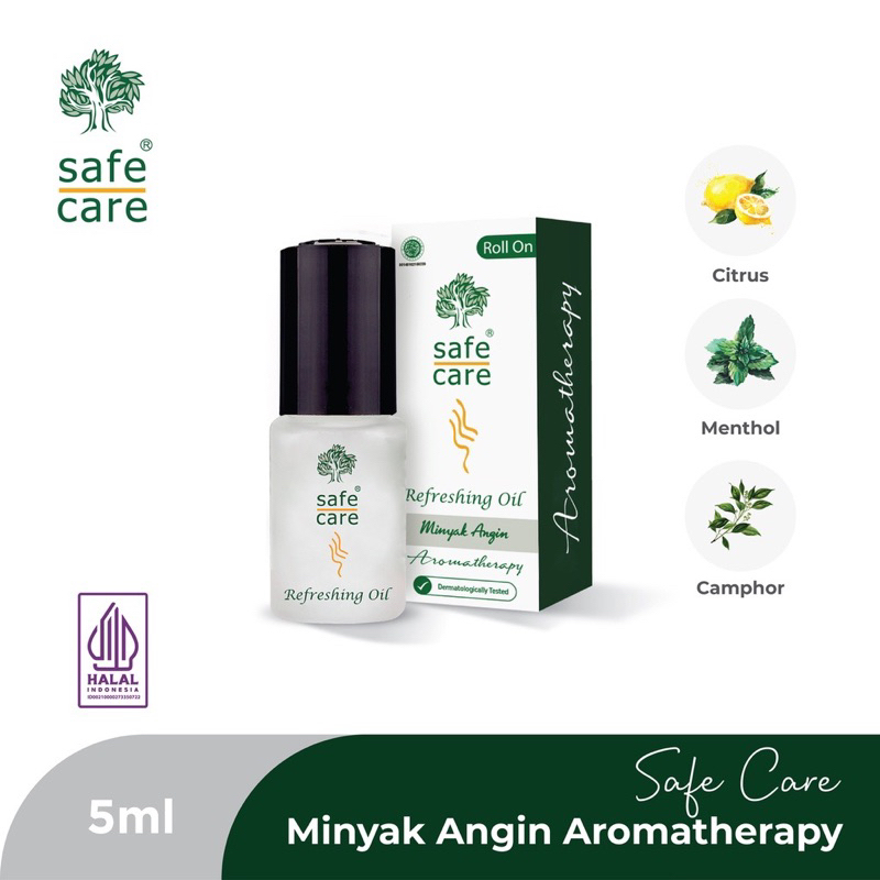 Safe Care Minyak Angin Aromatherapy Roll On 5ml / Minyak Angin Aromatherapy